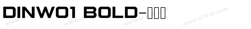 DINW01 Bold字体转换
